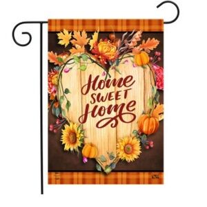Fall Home Sweet Home Garden Flag~12.5"x18"~NEW!